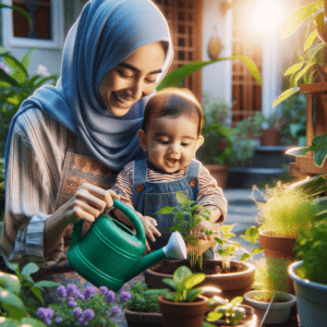 Cultivating Growth: Nurturing Babies Through Gardening HD